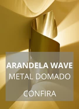Arandela Wave Metal Domado Ótimos Preços