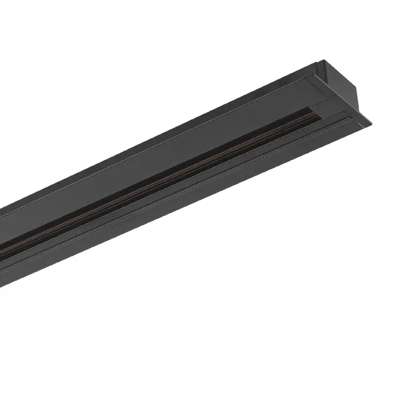 Trilho de Embutir 2 Metros Preto 30108 Romalux - Ilumini