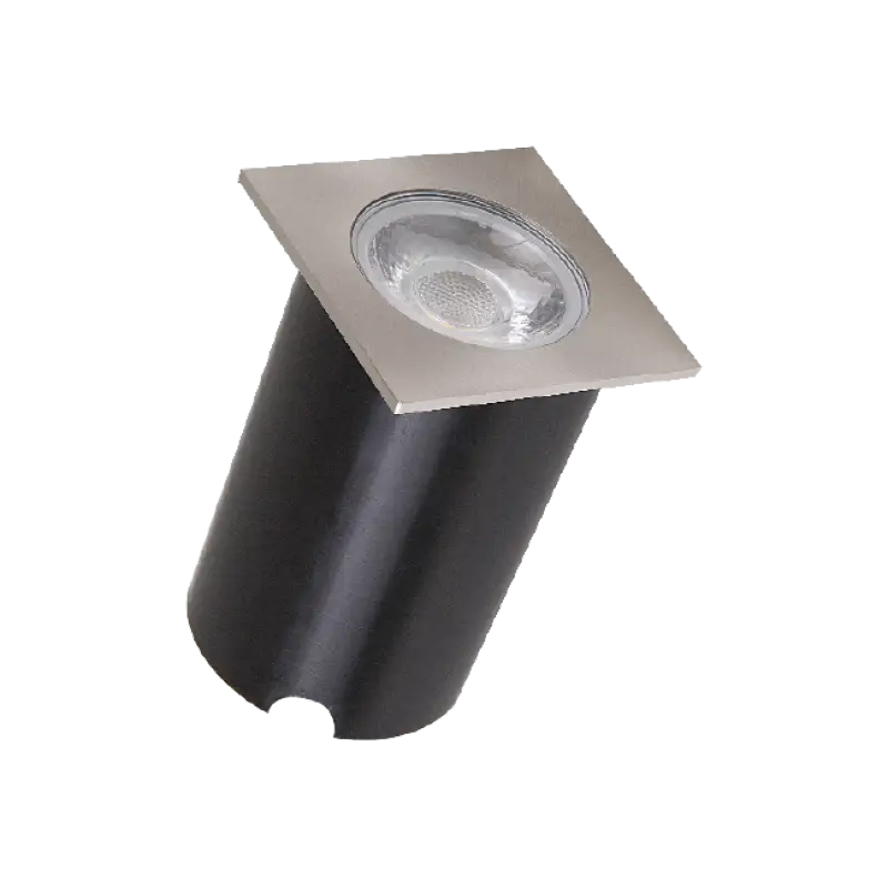 Embutido Solo Quadrado Prata 4,5W 2700K 6cm 10075A Romalux