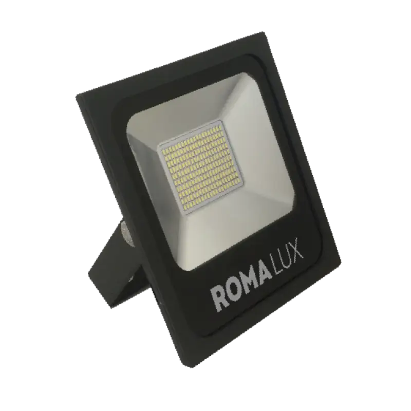 Refletor Led 100W 6000K IP66 100º Preto Bivolt 20014 Romalux