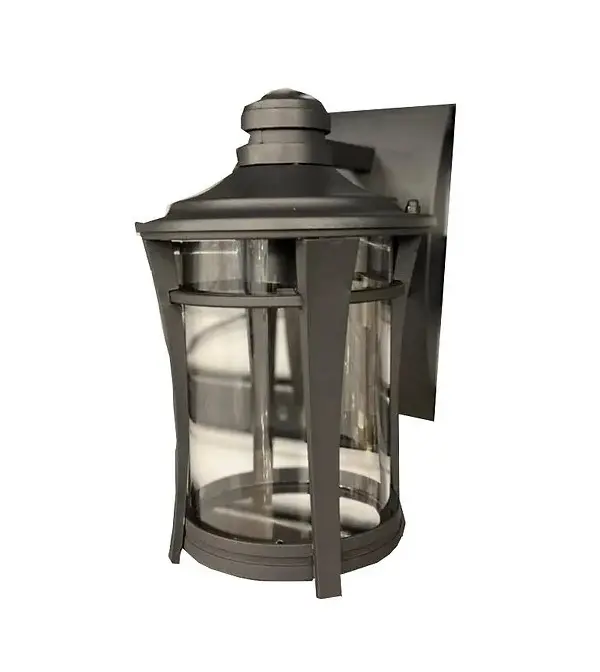 Arandela Rustica Kiev Preto 28cm 2003 Tupiara