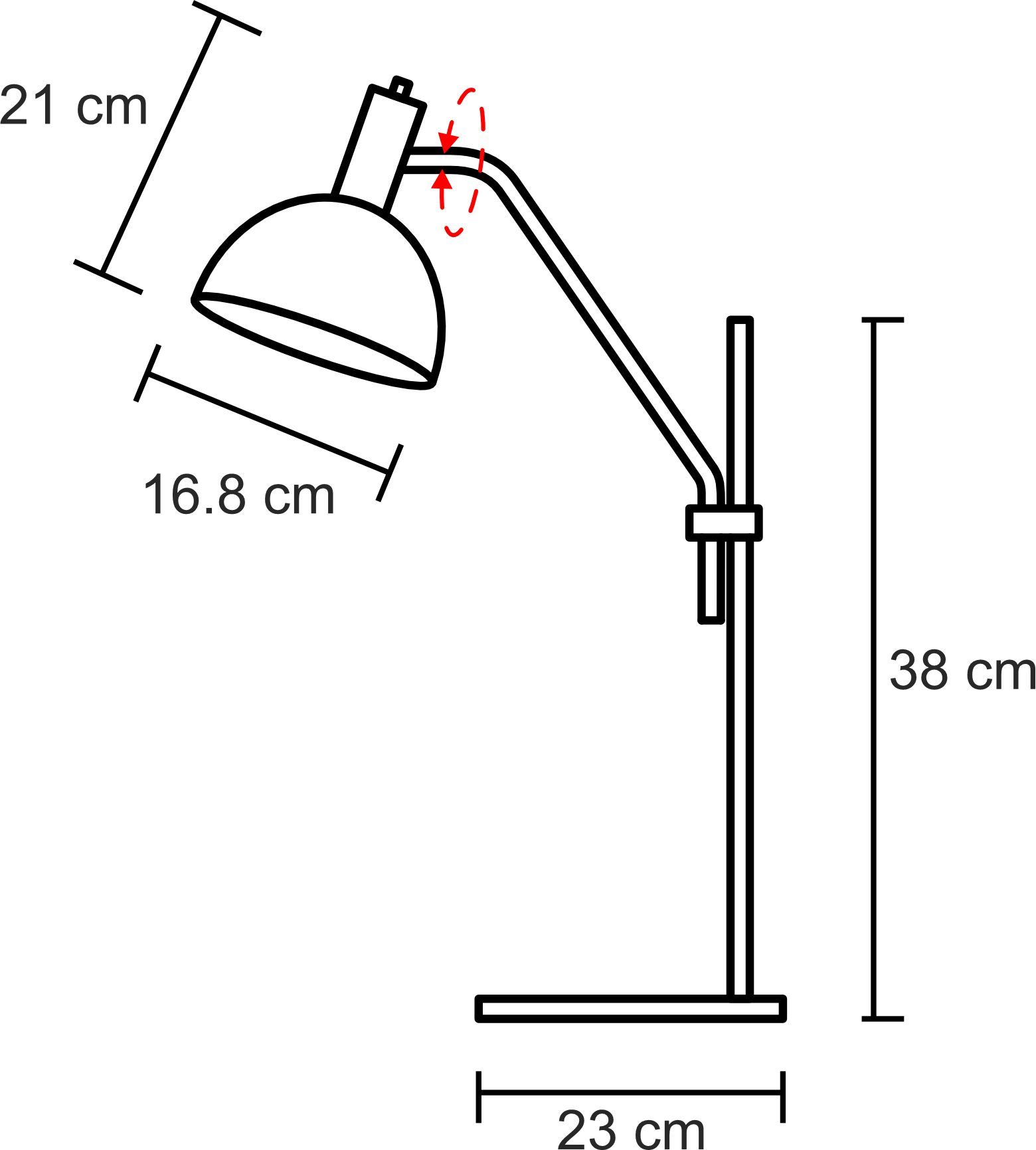 Abajur Articulavel e Ajustavel Roma 38cm 3327 All Lux