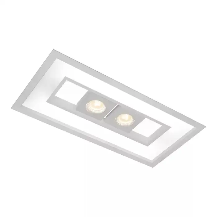 Embutido Focus Ret. 305x635 4xT8 60cm 2MR16 4554-65 Usina