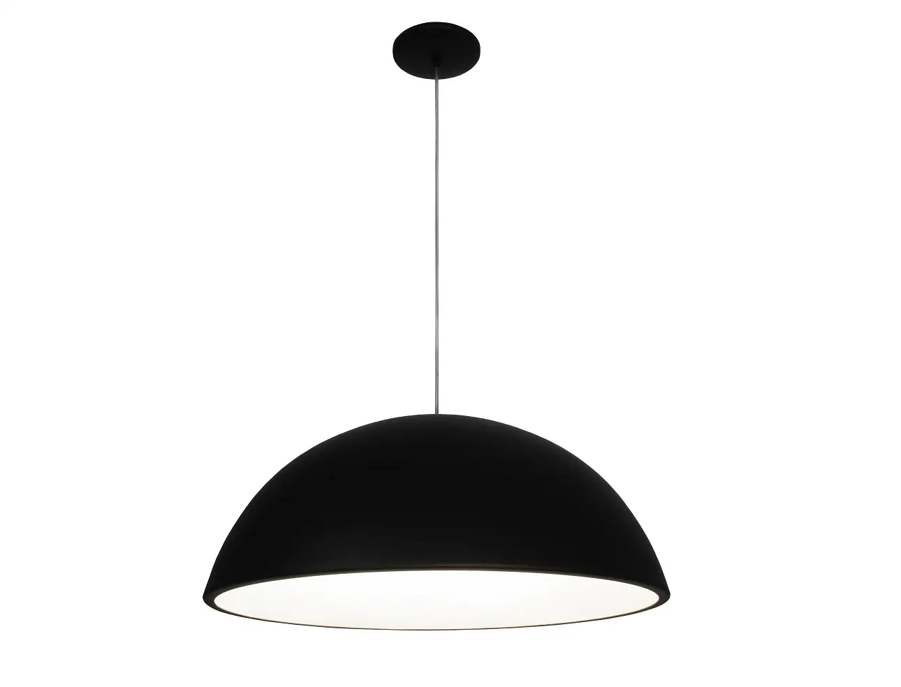 Luminaria Pendente Meia Esfera 60x29cm 4600 Munclair