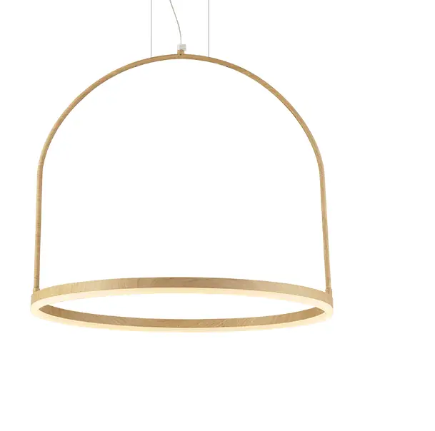 Pendente Cage Led 50cm Madeira 20W 3000K Bivolt Avant 1