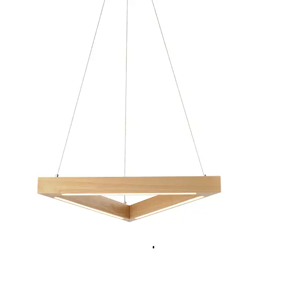 Pendente Kavas Led Triangular Madeira 18W 3000K Bivolt Avant 1