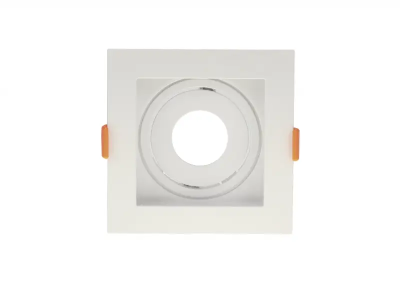 Spot Embutir Quadrado MR11 Direcionável 10cm 30200 Romalux