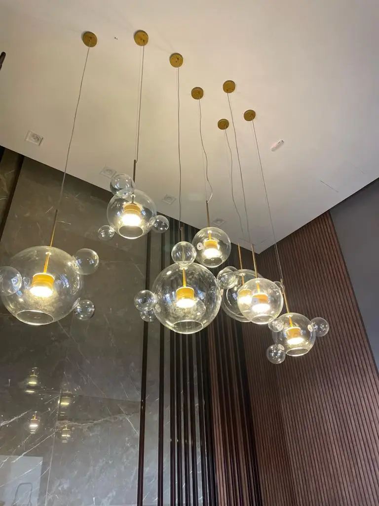 Pendente Big Bubbles Led Globo Vetro 30cm 6220 All Lux