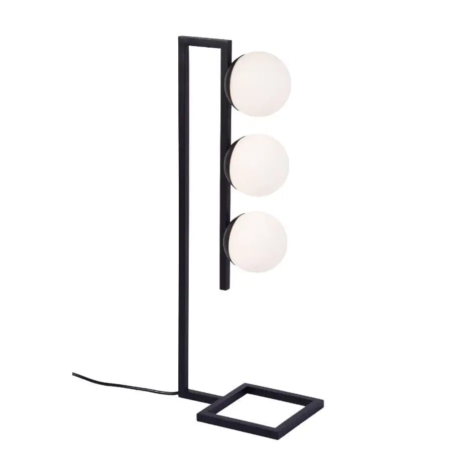 Abajur de Mesa Kellua Trio Lâmpada G9 6046 Metal Domado