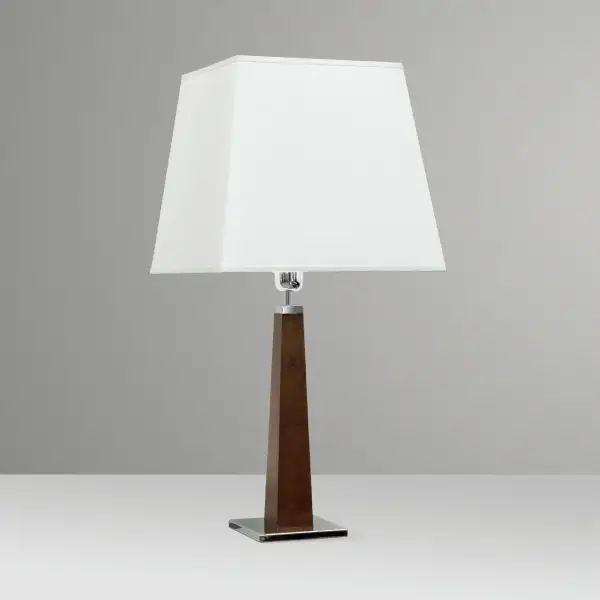 Abajur Pirâmide Madeira M662LT Golden Art