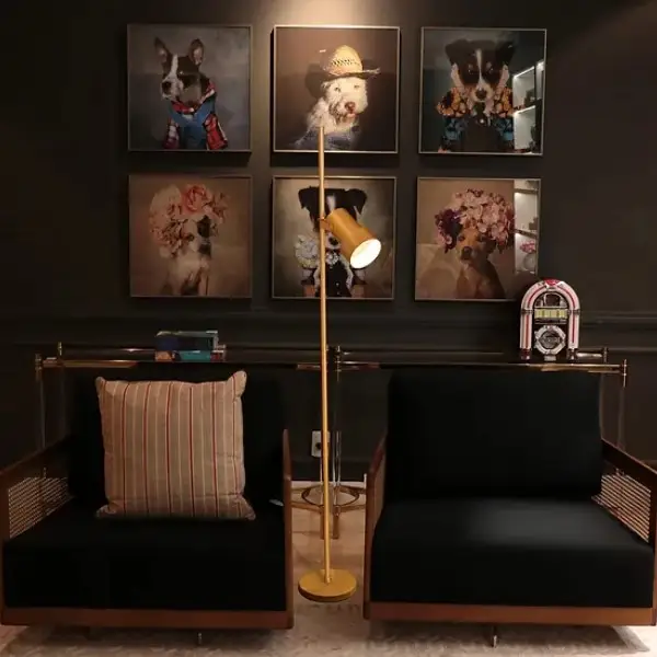 Luminaria de Piso Colorado 3 Cupulas 180cm 01482 Acend