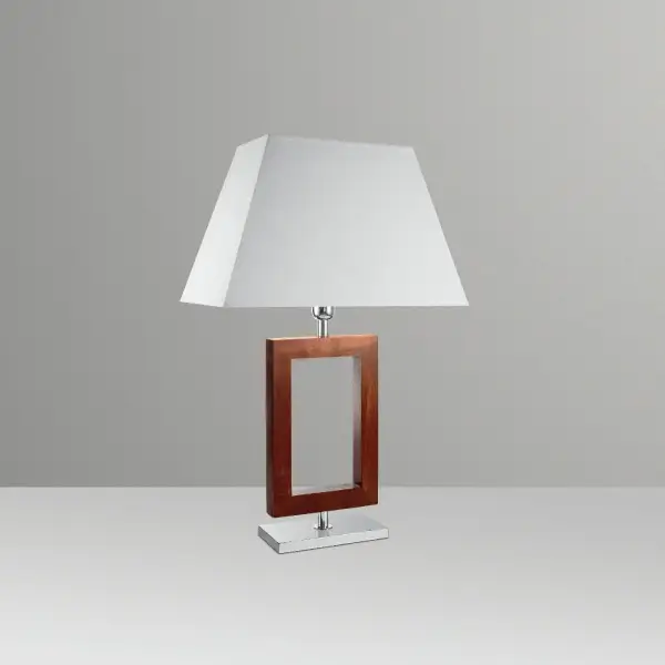 Abajur Retângulo 30x20cm Madeira M634LTMA Golden Art