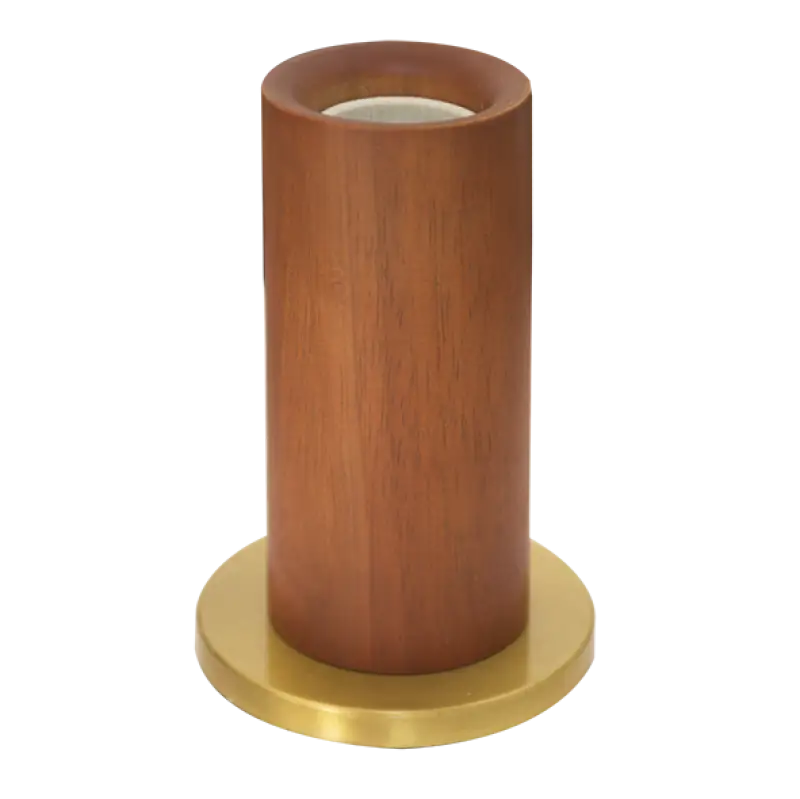 Luminaria de Mesa Wood Tubo Madeira P0009 Romalux
