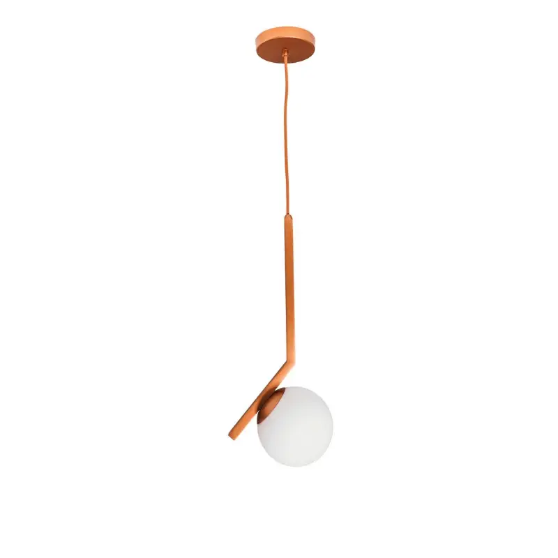 Pendente Angular Cobre com Globo de 14cm 16455/1 Usina 1