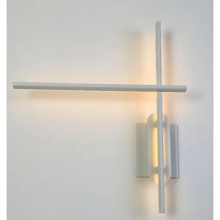 Arandela Cross em Led 20W 2700K Branco AR-094 Mais Luz