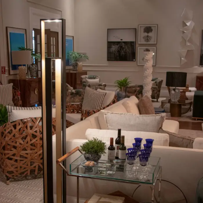 Luminaria de Piso Colorado 3 Cupulas 180cm 01482 Acend