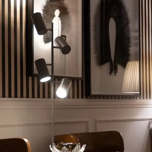 Luminaria de Piso Colorado 3 Cupulas 180cm 01482 Acend