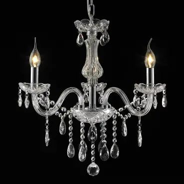 Lustre Pendente LU-016 3 Lâmpadas 52cm Cristal Mais Luz 1
