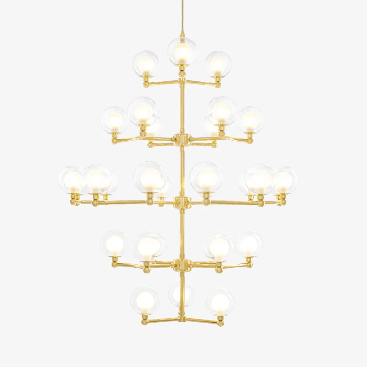 Lustre Grapp 30 Soquetes G9 Latão Golden Art