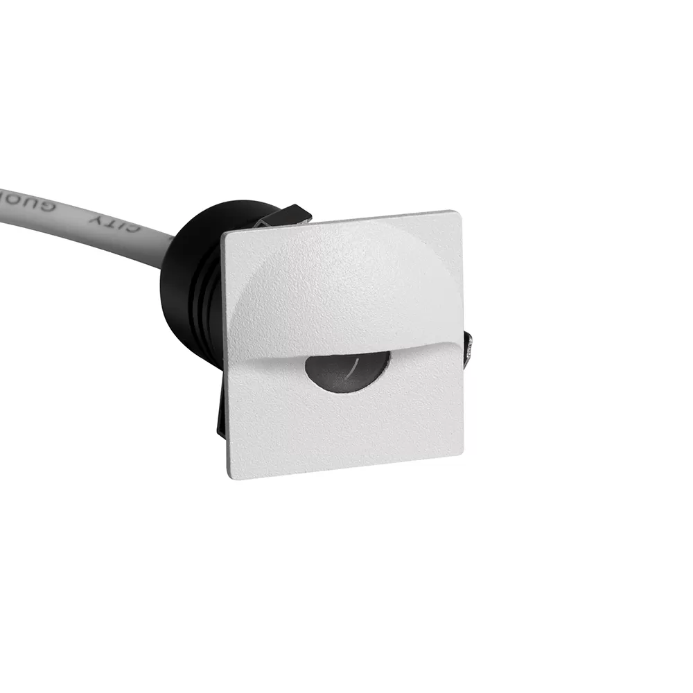 Mini Balizador Led Embutir Qdr Romi 1w 3000k Br Nordecor