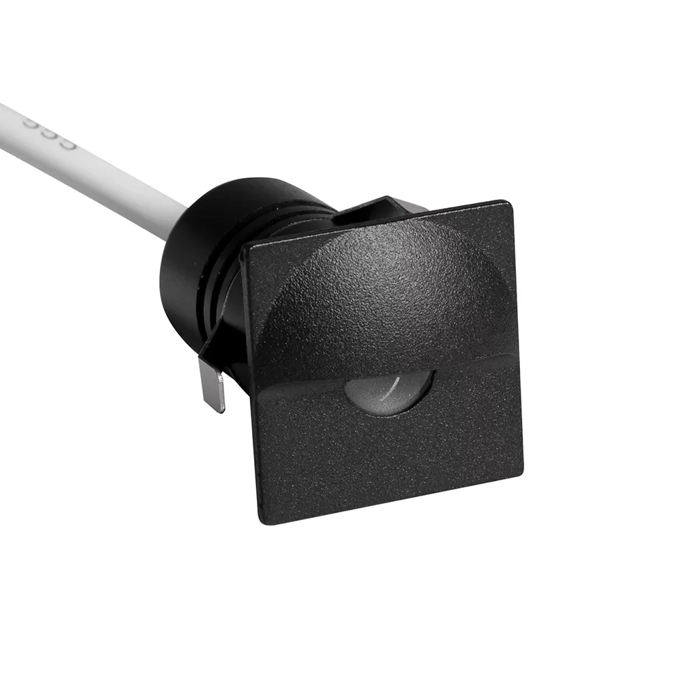 Mini Balizador Led Embutir Qdr Romi 1w 3000k Pt Nordecor