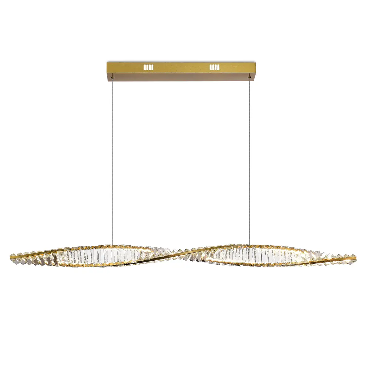 Pendente Dourado Vougue Led 40W 3000K PE-167 Mais Luz