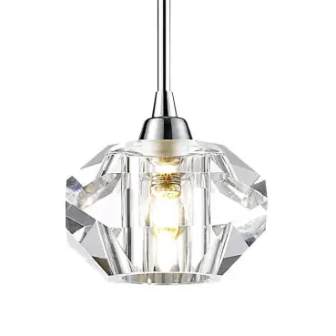 Luminaria Pendente PE-012 1 Lâmpada 14cm Cristal Mais Luz 1