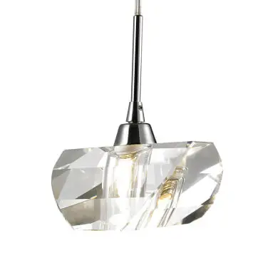 Luminaria Pendente PE-013 1 Lâmpada 14cm Cristal Mais Luz 1