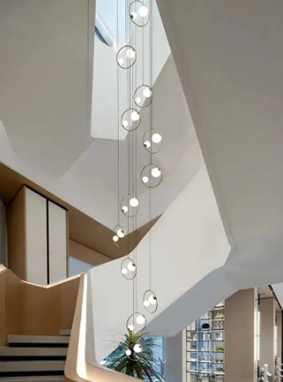 Pendente Circular Dual Globo 15 Aros 6322 All Lux