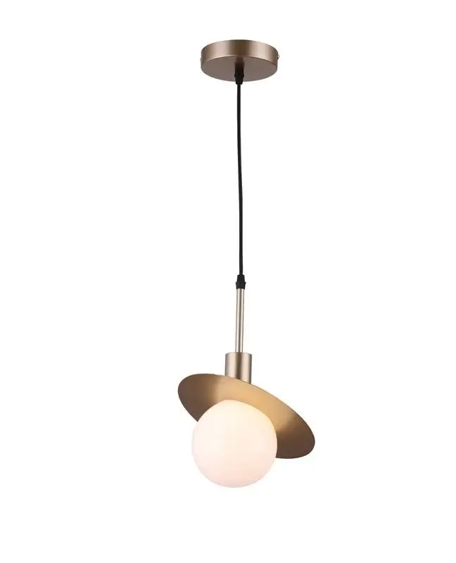 Pendente Disco Dourado e Globo Leitoso EB061/2 Luciin