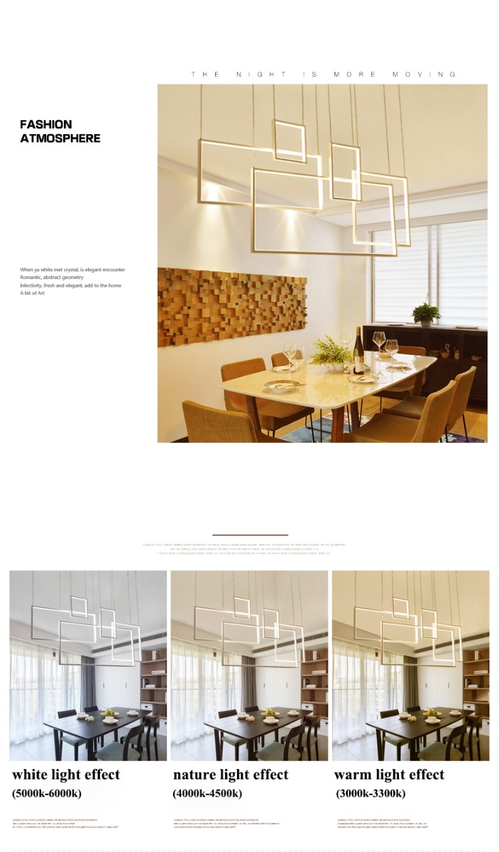 Pendente Geometrico Molduras Led 7085 All Lux