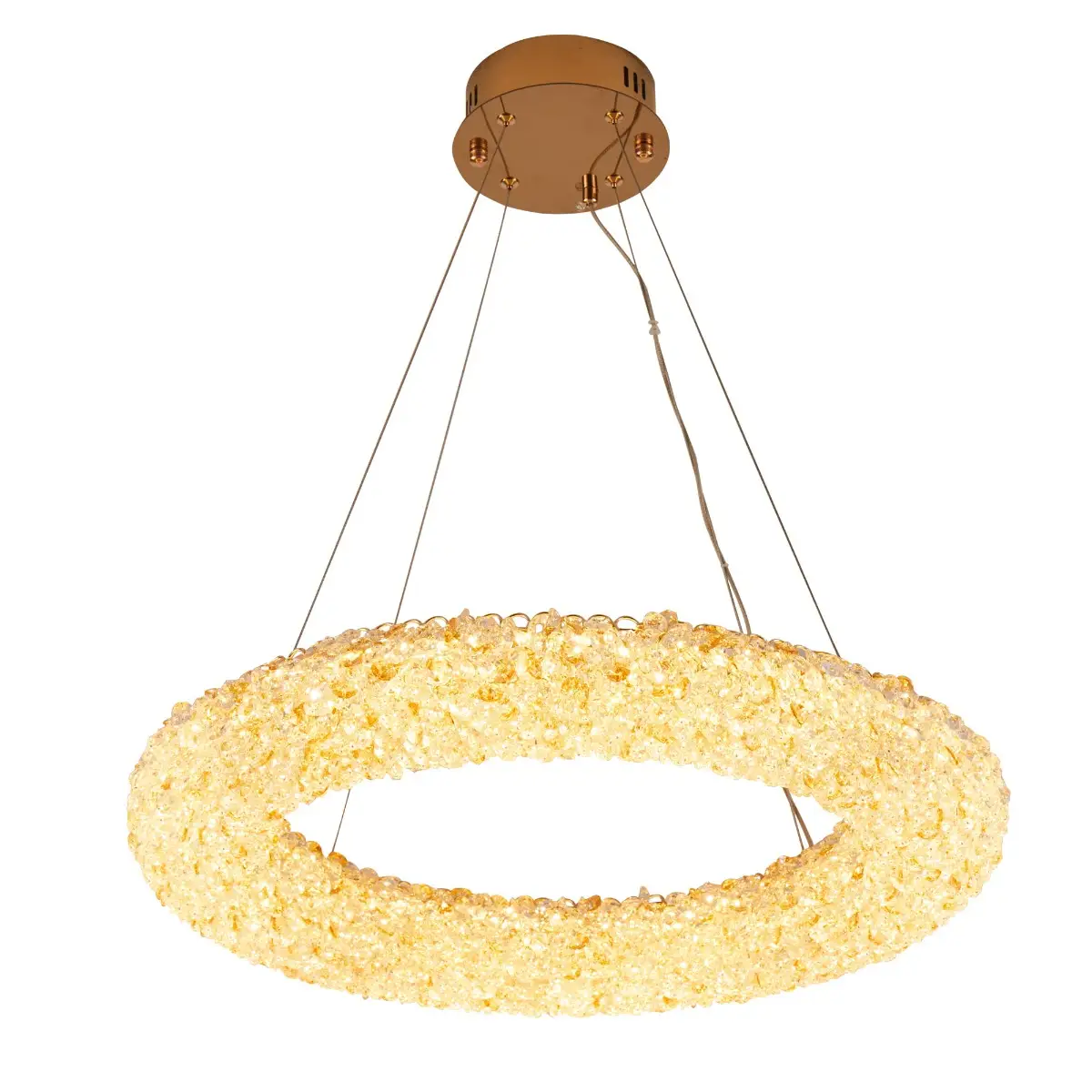 Pendente LED Jou Cir 40W Ouro Brilho Nordecor