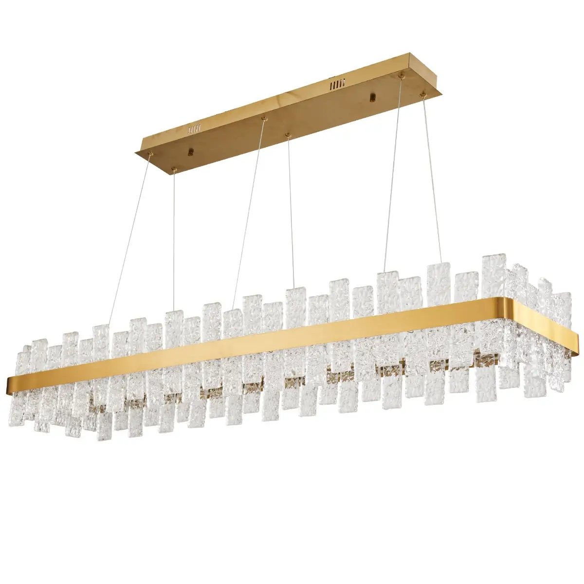 Pendente LED Lowy Ret 120CM 40W Ouro Nordecor