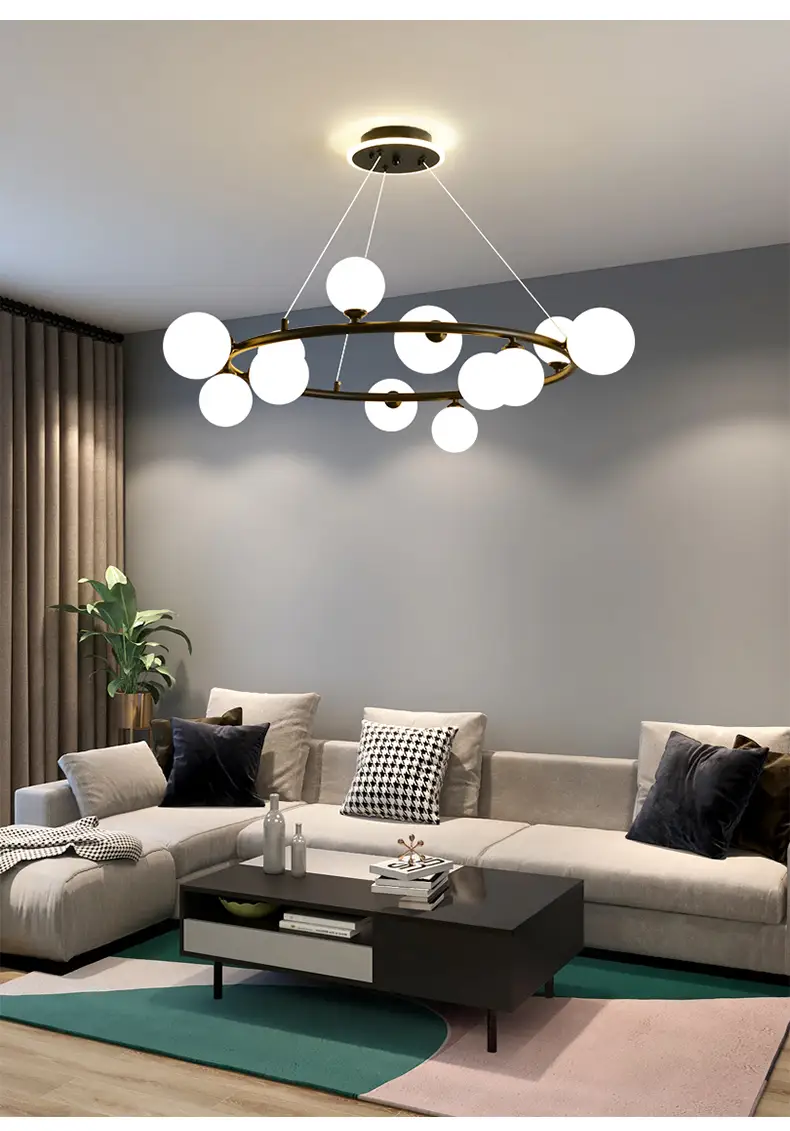 Pendente Virgula Duo Globo 32cm 6349 All Lux