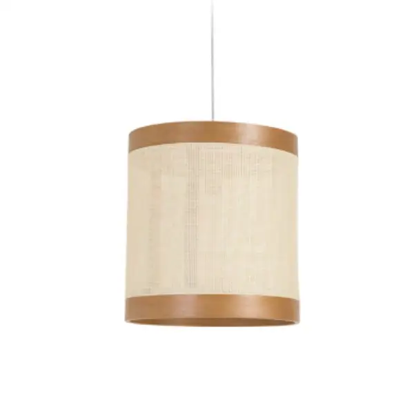 Pendente Madeira Nuts Fibra Natural 42cm 2938 Madelustre