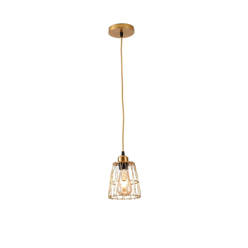 Pendente Ollin 30CM E27 Dourado Nordecor