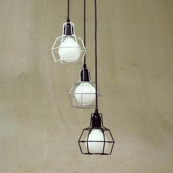 Pendente Pucon 3 Aramado T203-3PI Golden Art