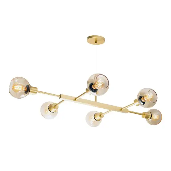 Pendente Jazz Com Cupula Aberta 6 Braços 470/6 Itamonte