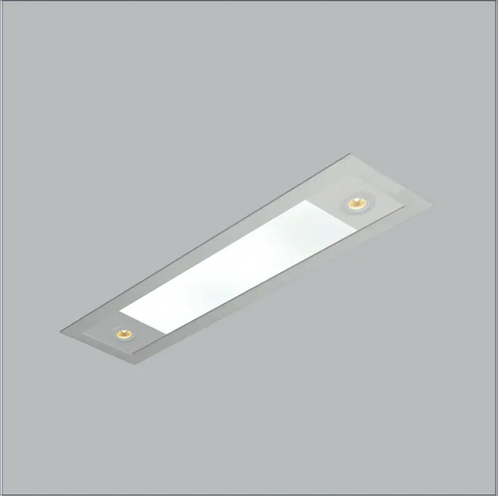 Luminaria Plafon Embutir Retangular Ruler 3721-150f Usina 1
