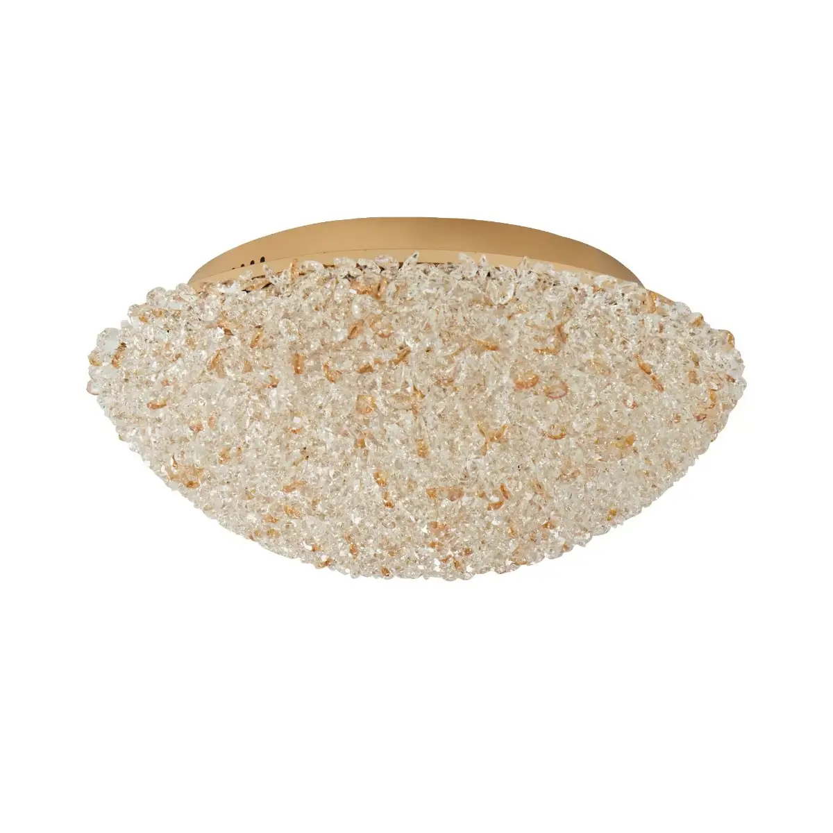 Plafon LED Jou 50cm 36W Dourado Nordecor