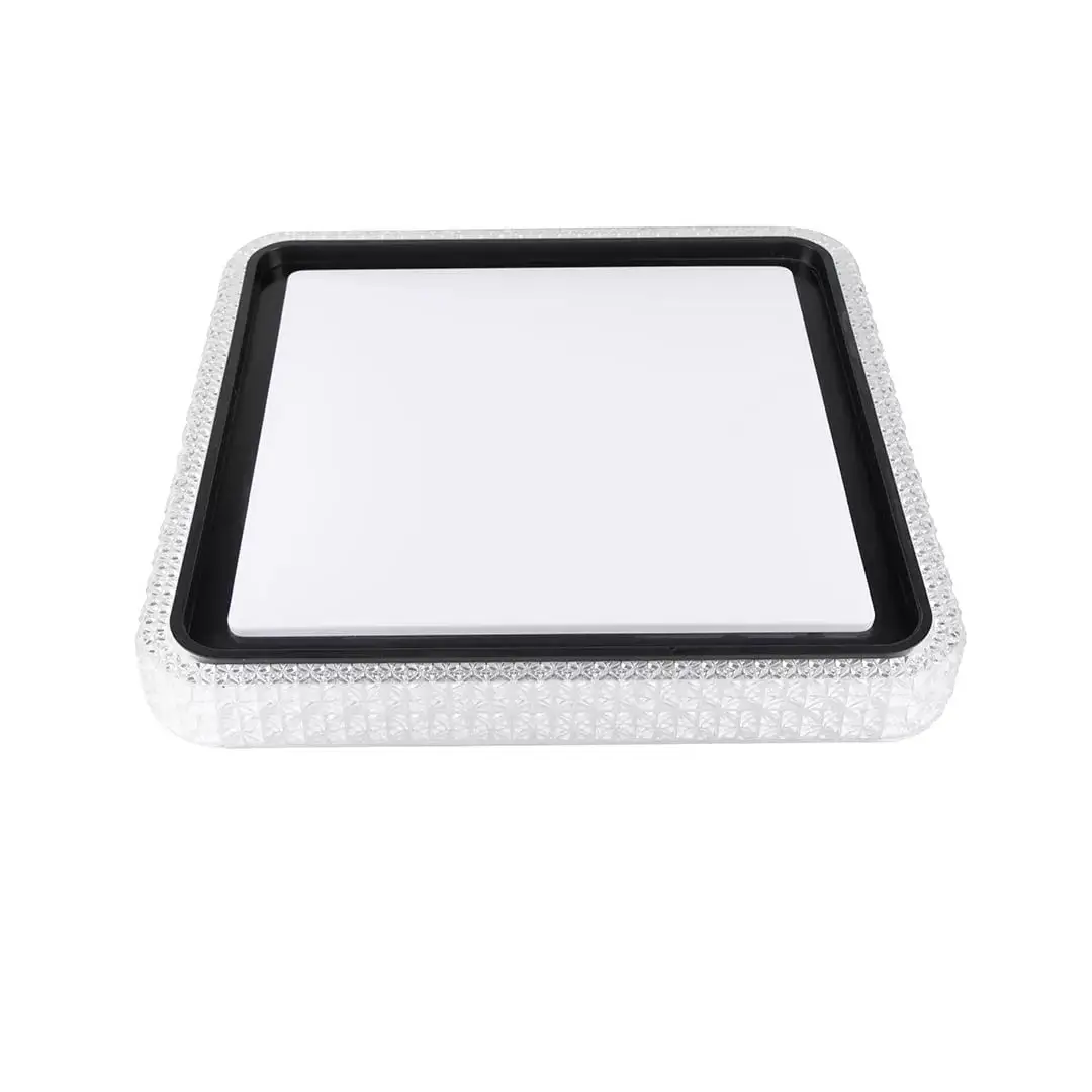 Plafon LED Kenle Qdr 50cm 36W Preto Nordecor