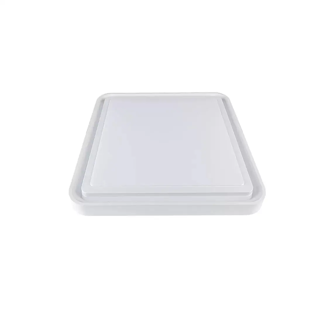 Plafon LED Zony Qdr 50cm 36W Branco Nordecor