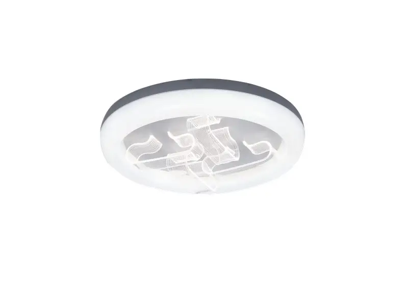 Plafon Redondo Acabamento Acrilico Led 72W 50cm US044 Luciin
