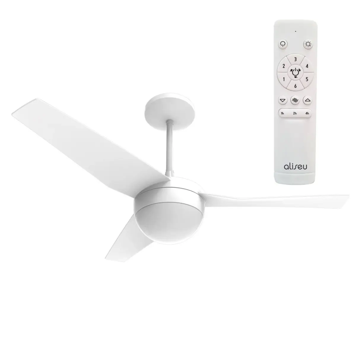 Ventilador de Teto Branco Jet 3 Pas Lustre Aliseu