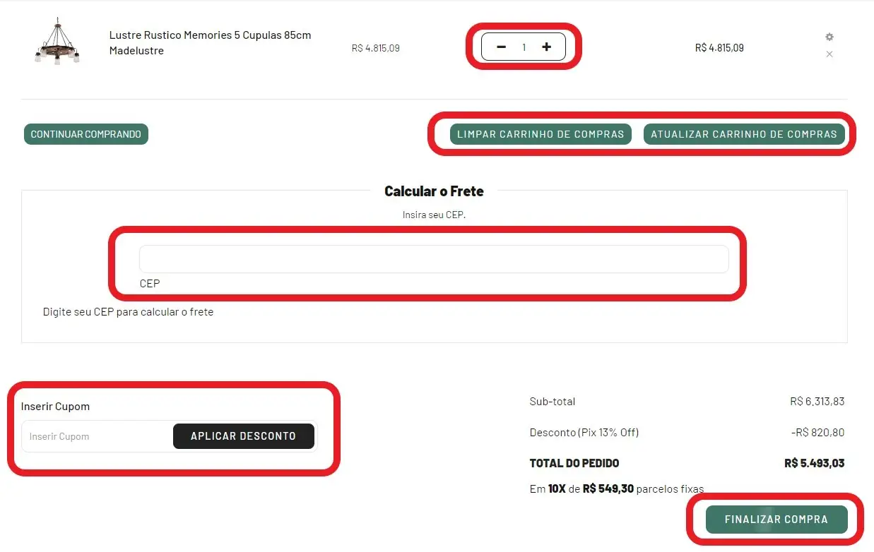 Carrinho de Compras IluminiFast