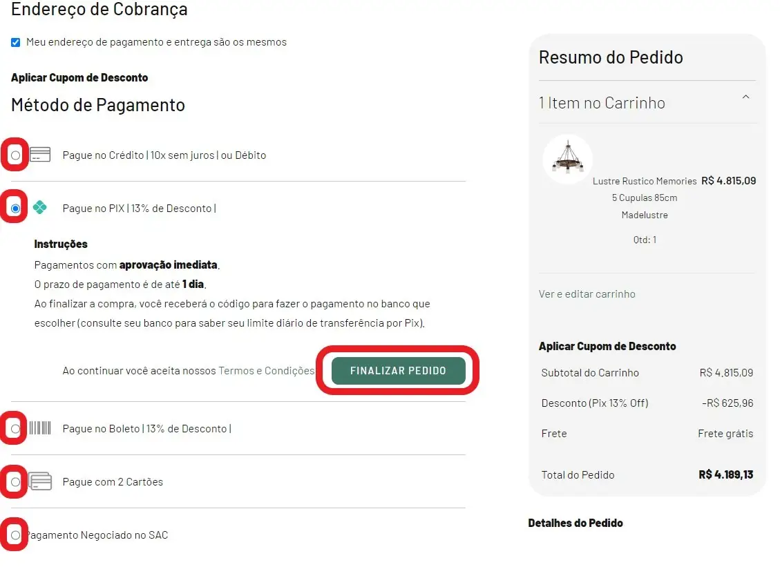 Meios de Pagamento IluminiFast